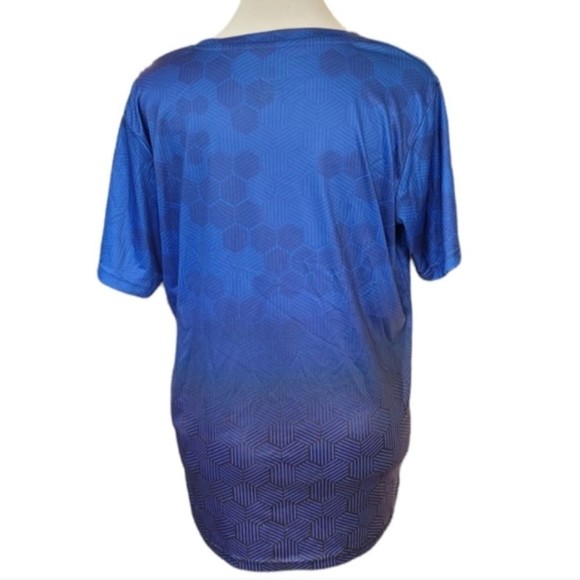 Patriots Women's Short Sleeve Tee Blue XL - Picture 2 of 7